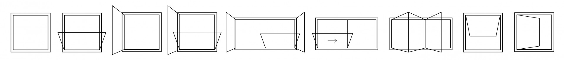 Ventana Aluminio Practicable RS-77-HH Aperturas