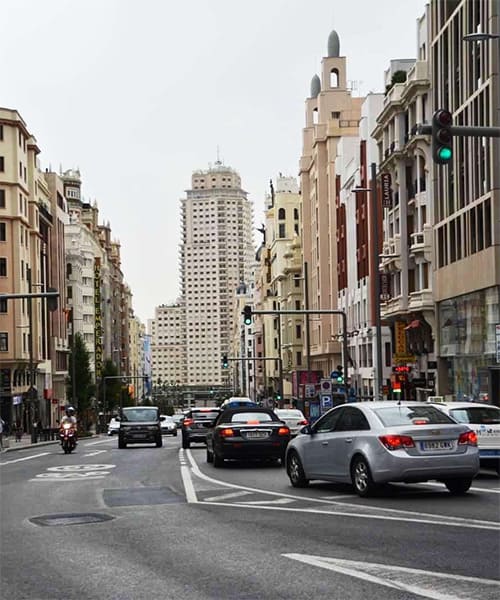 Calle Gran Vía de Madrid